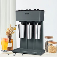 375W Triple Head Milkshake Machine 3-Speed Mixer with 3 x 820ml Stainless Steel Cups for Commercial Use