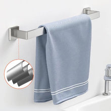 Brushed Nickel 5-Piece Bathroom Hardware Set 24-inch Towel Bar Towel Rack 2 Robe Hooks Toilet Paper Holder Wall Mounted
