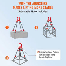 5/16 Inch Adjusters Heavy Duty Chain Sling with Hooks