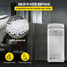 Jet Hand Dryer - Premium Electric Commercial Blade Hand Dryer with HEPA Filtration | 1600W 110V High-Speed Infrared Vertical Wall Mount Silver Dryer