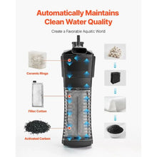 5-Gallon Smart Glass Aquarium with 3-Color LED Lighting