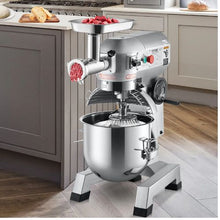 Commercial Stand Mixer 20 Qt 1100W 3-Speed Food Mixer with Meat Grinder Dough Hook & Whisk