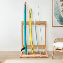 4 Tiers Vertical Surfboard Stand for Wakeboards Snowboards Kiteboards Shortboard Skis