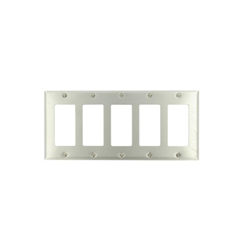 5-Gang Decora/GFCI Device Decora Wallplate 84423-40