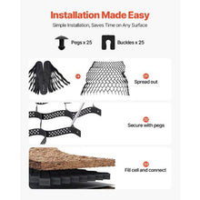 2 in Gravel Grid Permeable Grass and Ground Stabilizer for Driveways RV Parking Slopes (17.06 x 8.86 FT)