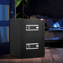 3.1-3.9 cu.ft Double Doors Safe Box with Key Lock & Password for Money Documents Jewelry and Valuables