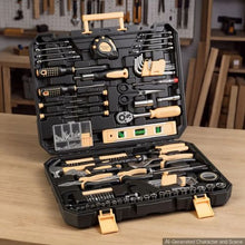 245-Piece Household Tool Kit Hammer Wrench Pliers & Storage Case for Home Repairs