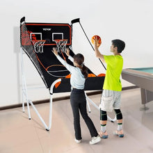 82 x 44 x 81 In  Foldable 2-Player Basketball Arcade Game with Electronic Scoreboard for Kids Adults