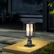 2 Pack Dusk to Dawn Outdoor Post Light Waterproof Lamp Post Fixtures for Garden Pathway