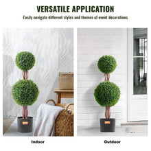 36 In Artificial Boxwood Topiary Tree for Home Indoor/Outdoor