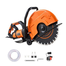 16-Inch Electric Concrete Saw 3200W 6-Inch Depth Wet Saw with Pump & Blade