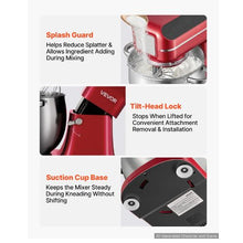 7.4 Qt 500W 12-Speed Tilt-Head Stand Mixer with 3 Attachments