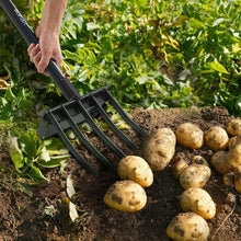 5-Tine Garden Fork – Heavy Duty 41" Steel Pitchfork with Y-Grip Handle for Digging Composting & Aeration