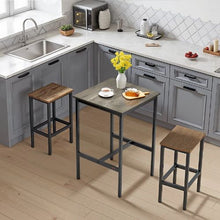 24"x24"x36" Bar Table Sturdy Metal Frame Easy to Assemble Bar Height Cocktail Desk for Living Room & Parties
