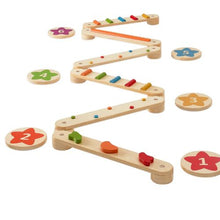 Balance Beam Stepping Stones – 6 PCS Wooden Toddler Balance Set for Kids