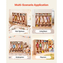 Kids Coat Cubby Organizer 5-Section Wooden Locker with 10 Storage Cubbies