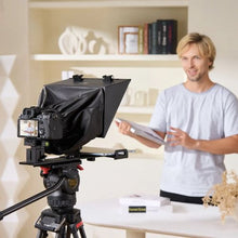 13-Inch Aluminum Floor Teleprompter Adjustable Angle Remote Control