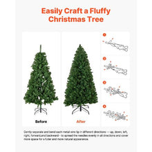 Prelit Artificial Xmas Christmas Tree and 120 Warm LED Lights with 8 Light Modes Metal Stand (4FT)