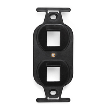 2-Port QUICKPORT Duplex Type 106 Insert Black 41087-2EP (Pack of 15)