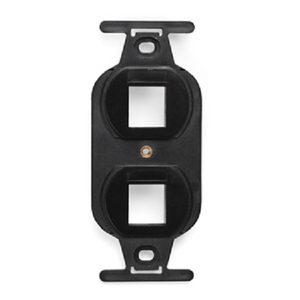 2-Port QUICKPORT Duplex Type 106 Insert Black 41087-2EP (Pack of 15)