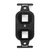 Leviton 2-Port QUICKPORT Duplex Type 106 Insert Black 41087-2EP (Pack of 15)