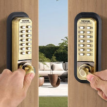 14 Key Mechanical Keyless Entry Door Lock  with Handle  for Home Office Fence Garage