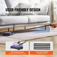 Manual Floor Sweeper with 300 ml Dustbin Capacity Easy to Empty for Home Office Carpets Pet Hair Dust
