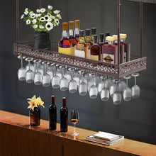 46.9 X 13 In  Hanging Wine Glass Rack for Bar Cafe Kitchen XR-JBJ001