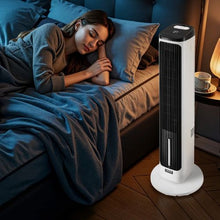 Tower Fan, 23.3ft/s Velocity, Quiet 70° Oscillation, 9 Speeds, 4 Modes, 24H Timer, Portable Bladeless Fan with Remote Control for Bedroom, Office, Home