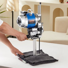 750W High-Speed Fabric Cutter with 9.8" Alloy Steel Blade & Automatic Knife Sharpening for Multi-Layer Cloth & Leather