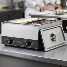 Chocolate Melting Machine 2-Tank 17.6 Lbs 1600W Dual Temp Control Water Bath Heating 86–185°F