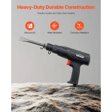 2500-2700BPM Air Hammer Pneumatic Hammer with 2.76-inch Stroke & 4PCS 6.7" Long Barrel Chisels for Cutting Scraping Demolishing