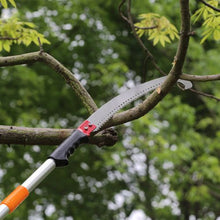 9.8 Ft Extendable Manual Pole Saw Tree Pruner with Sharp Steel Blade for High Branch Trimming