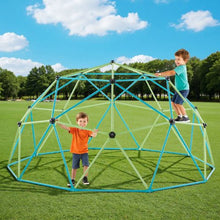 10FT Geometric Dome Climber for Kids 1000LBS Capacity Octopus Net & 2 Basketballs Easy Assembly Outdoor Playground Toy for Boys & Girls