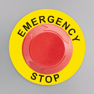 Panel Emergency Stop Label C235A8-30-ES