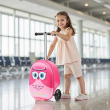 20" Ride-On Luggage for Kids with Scooter – Pink for Kids