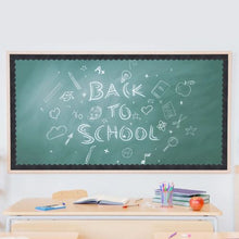 Bulletin Board Border 65.6 ft Black Scalloped Wavy Border Trim