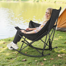 Reclining Camping Chair – 4 Position Folding Mesh Lounger with Headrest & Footrest (Green)