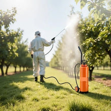 4.5-Gallon Stainless Steel Industrial Sprayer Ergonomic Handle Removable Cart 48"/120" Hose