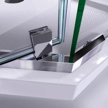 Frameless Pivot Shower Enclosure Prism Brushed Nickel SHEN-2134340-04
