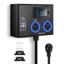 NEMA 10-30P to 10-30R & 14-50R Splitter Receptacles for Dryer and EV Charging