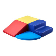 Climbing Toys, 4-Piece Foam Set for Toddlers, PU Leather Indoor Playset for Crawling & Sliding for Kids