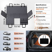 54 X 24 In Dog Car Seat Cover With Back Seat Waterproof for Car WMDY24155