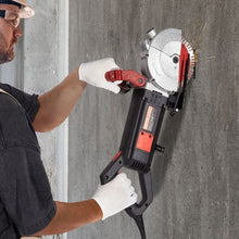 6.3-Inch Wall Chaser 2500W 1.5-Inch Cutting Width 2-Inch Depth Blades 6300 RPM Dustless