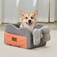 8 lbs Dog Booster Car Seat Pet Car Seat Small Dog up to Gray for Car JBS-PCS-005-DARK GRAY