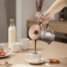 34 oz Glass French Press Coffee Maker with Stainless Steel Filter Copper