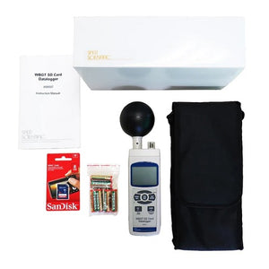 Certified Wet Bulb Globe Heat Stress Meter SD Card Logger 800037C