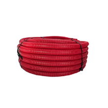 2" Polyethylene Non-Split Corrugated Wire Loom Tubing Red 100FT