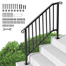 Black Outdoor for Seniors Porch Deck Handrails for Style 2