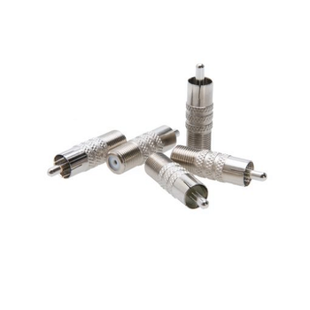 F Female to RCA Male Adapter 900061 (Pack Of 300)
